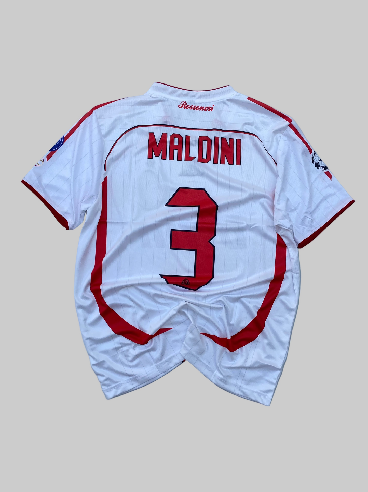 AC MILAN AWAY RETRO KIT 2006-07, MALDINI #3 (Embroidery)