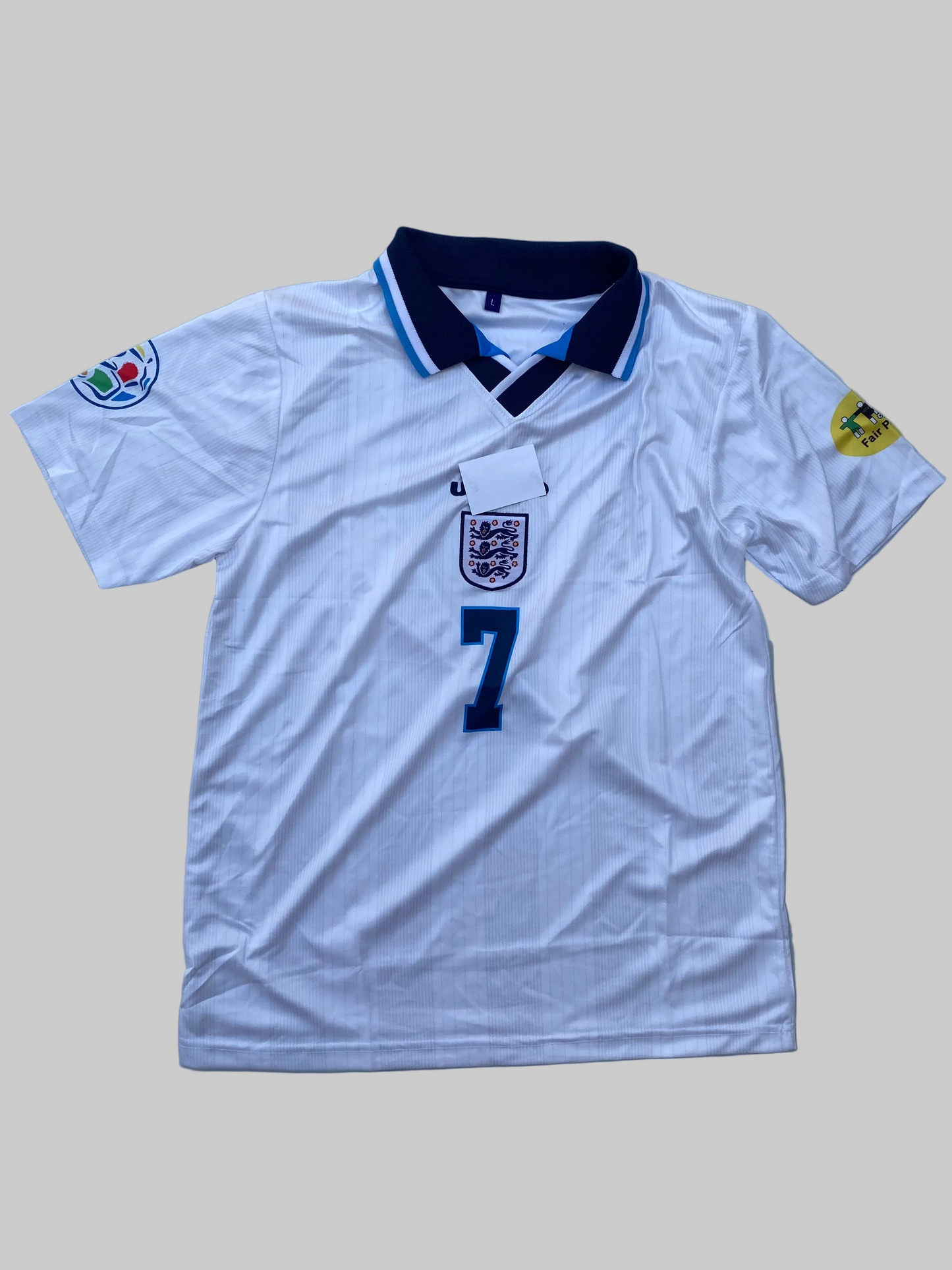ENGLAND HOME RETRO KIT 1997, BECKHAM #7 (Embroidery)