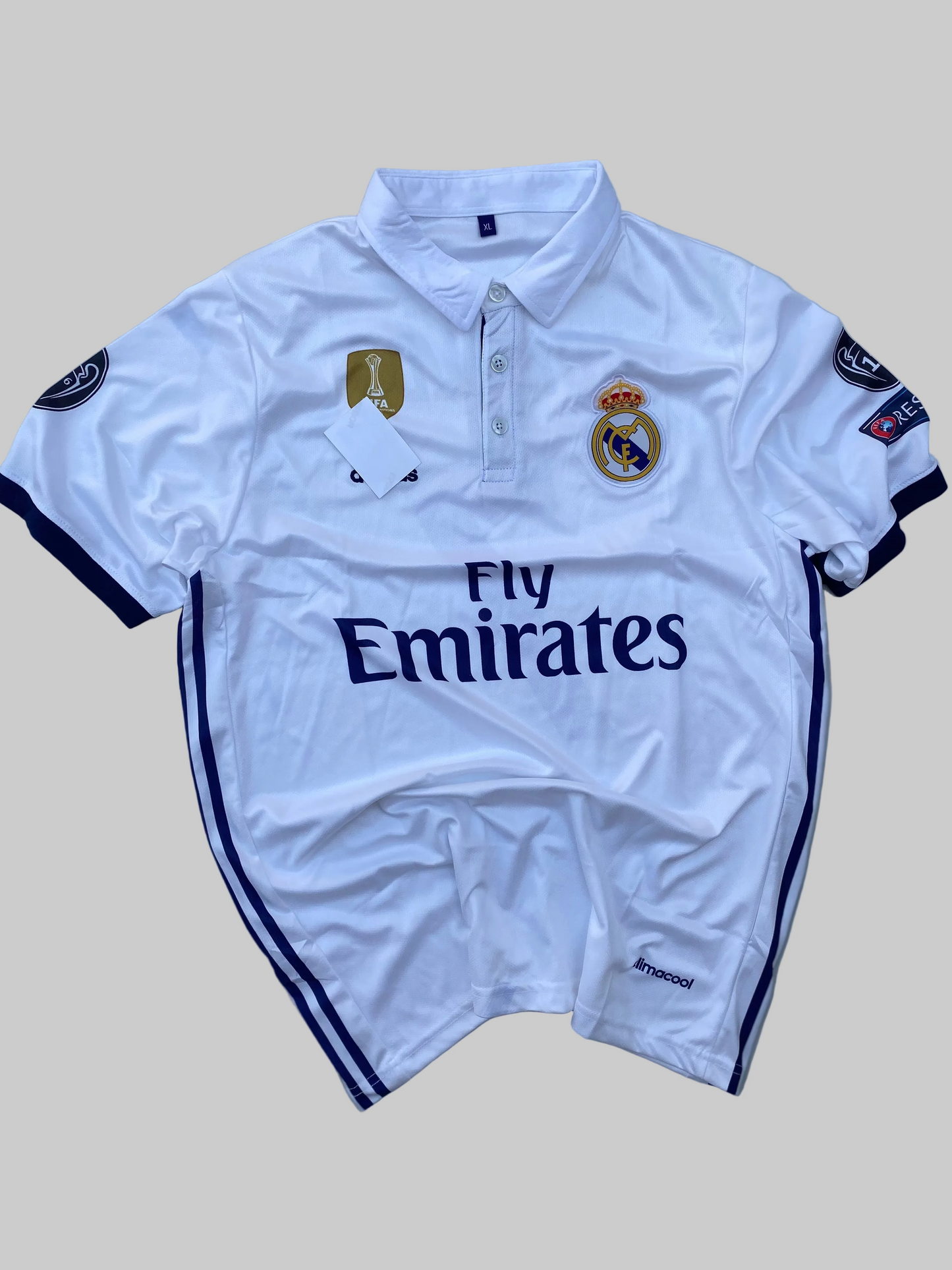 REAL MADRID HOME RETRO KIT 2016 (Embroidery)