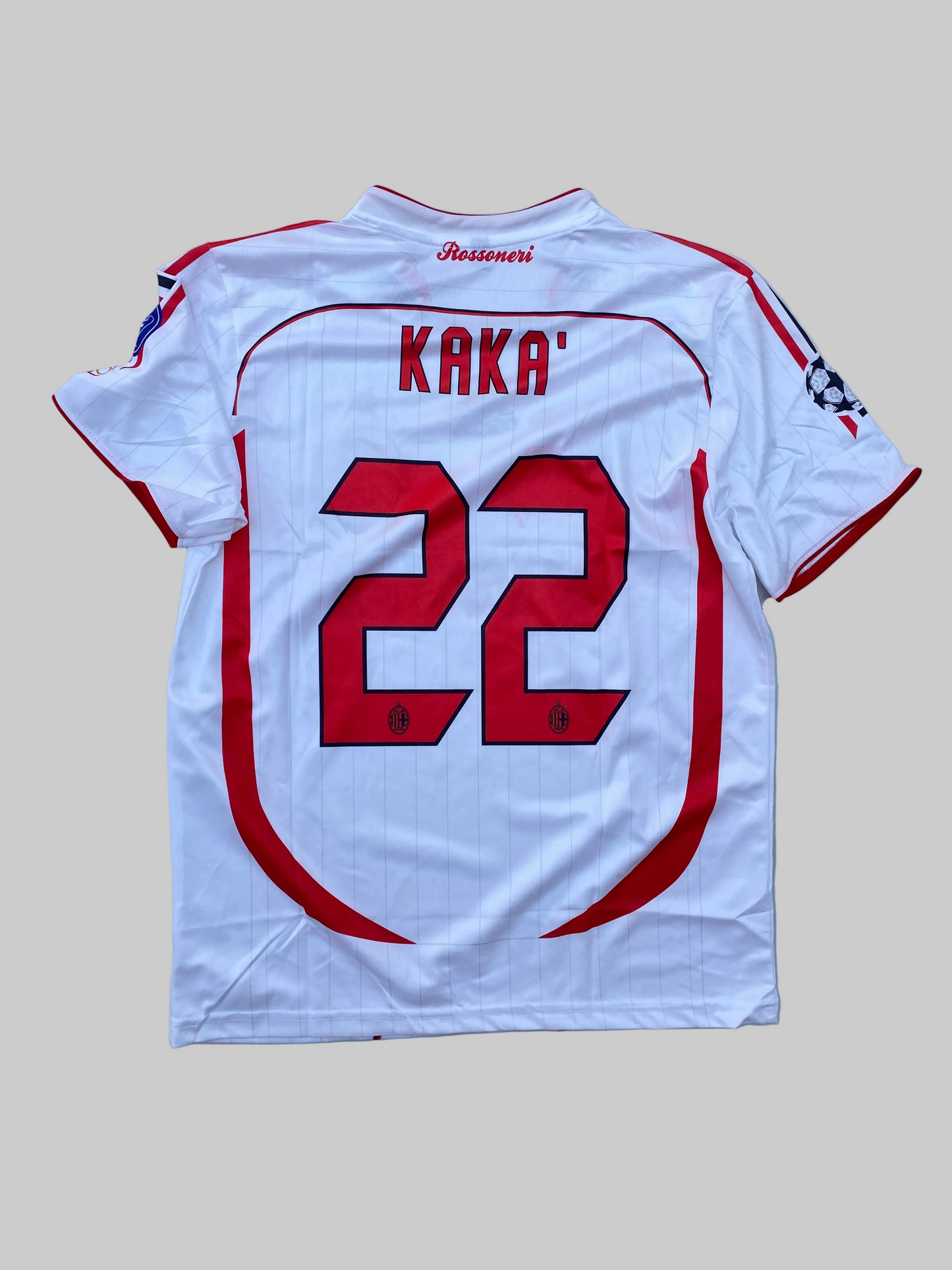 AC MILAN AWAY RETRO KIT 2006-07 KAKA #22 (Embroidery)