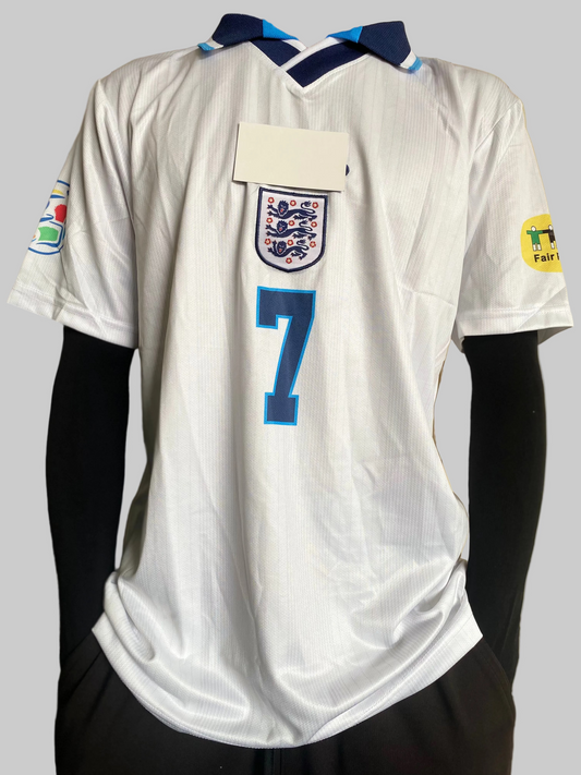 ENGLAND HOME RETRO KIT 1997, BECKHAM #7 (Embroidery)