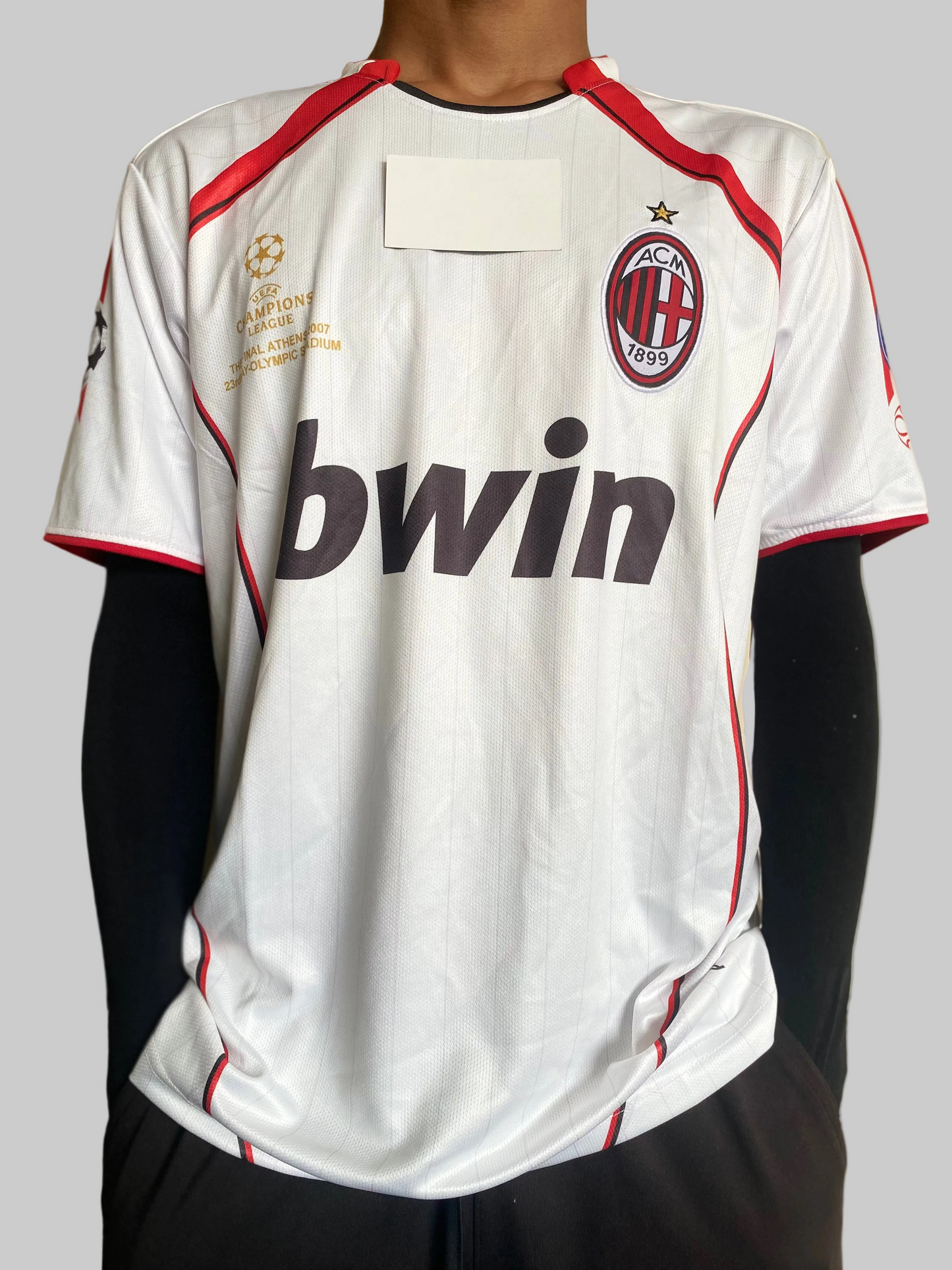 AC MILAN AWAY RETRO KIT 2006-07, MALDINI #3 (Embroidery)