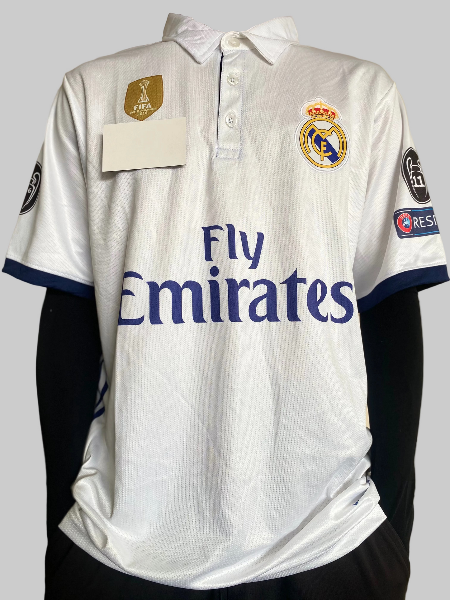 REAL MADRID HOME RETRO KIT 2016 (Embroidery)