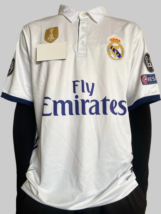 REAL MADRID HOME RETRO KIT 2016 (Embroidery)