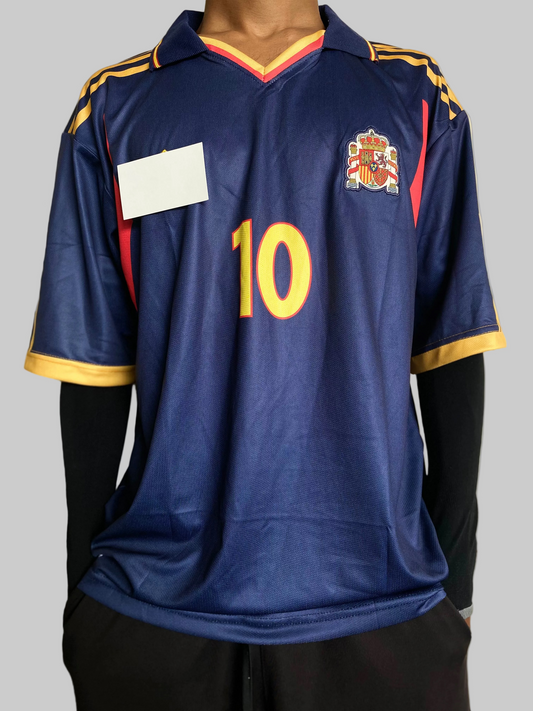SPAIN AWAY RETRO KIT 2002, RAUL #10 (Embroidery)